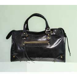 Sac Porté Main et Bandoulière en Cuir Vieilli