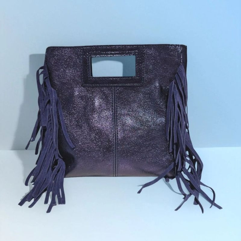 Sac Porté Main en Cuir Irisé