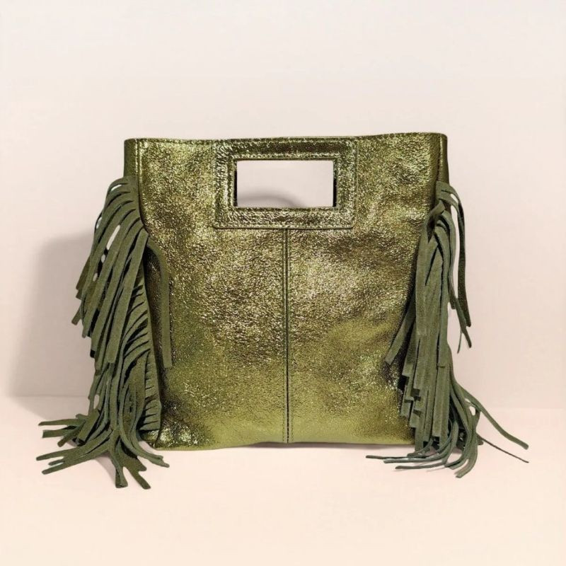 Sac Porté Main en Cuir Irisé
