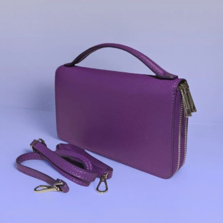 Sac Compagnon en Cuir Grainé