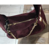 Sac Porté Epaule en Daim  avec bandoulière Amovible