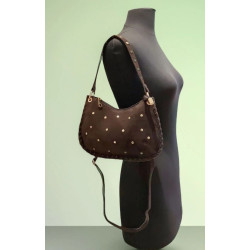 Sac porté épaule en Daim avec bandoulière
