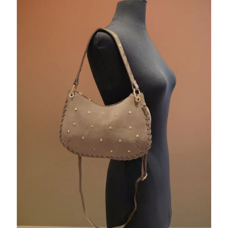 Sac porté épaule en Daim avec bandoulière