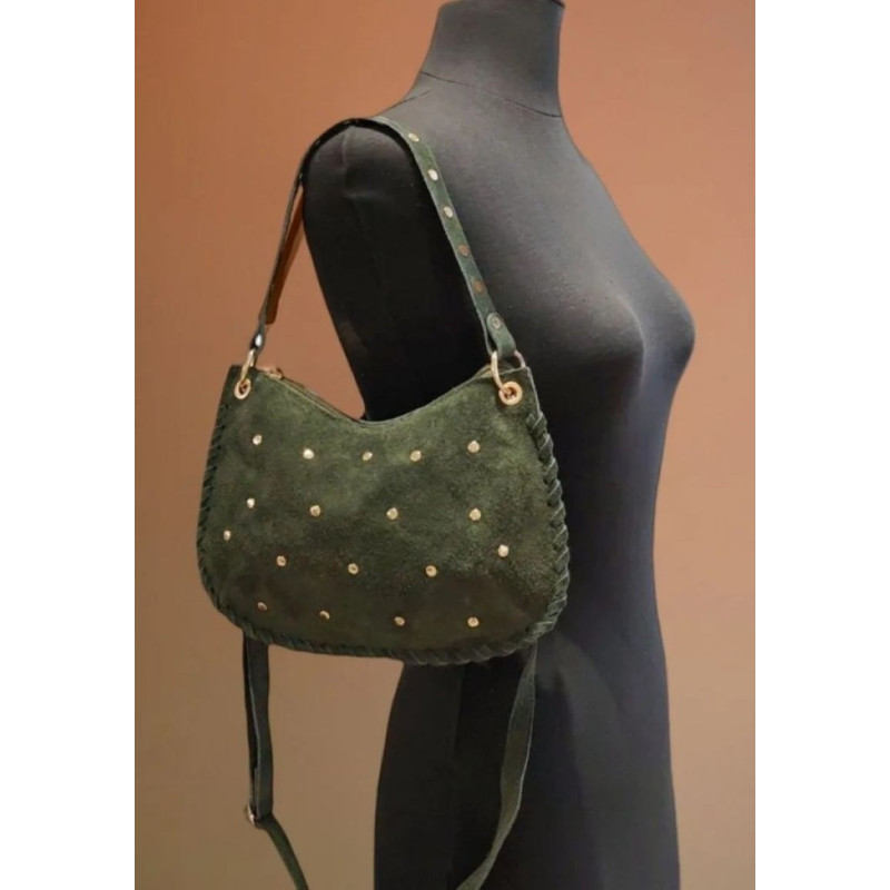 Sac porté épaule en Daim avec bandoulière