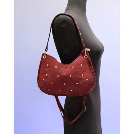 Sac porté épaule en Daim avec bandoulière