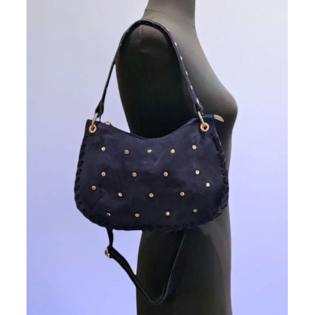 Sac porté épaule en Daim avec bandoulière