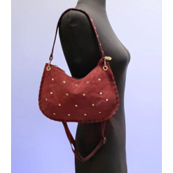 Sac porté épaule en Daim avec bandoulière