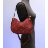 Sac porté épaule en Daim avec bandoulière