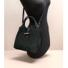 Sac porté main en daim avec bandoulière