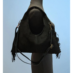 Sac porté épaules en daim