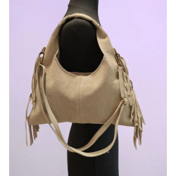 Sac porté épaules en daim