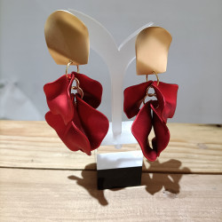 Boucles d'oreilles "Pétales de Rose"