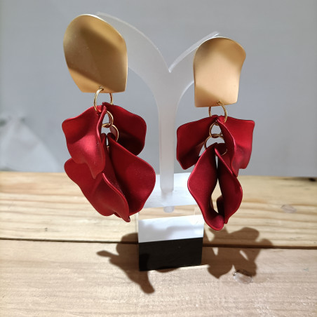 Boucles d'oreilles "Pétales de Rose"