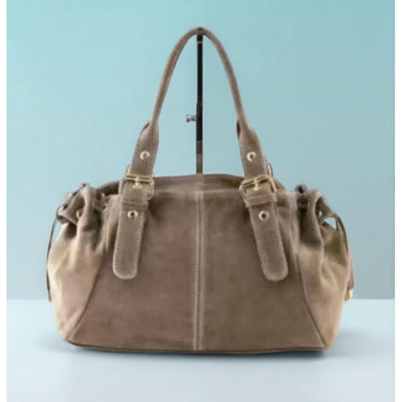 Sac Hobo Bandoulière en Cuir Suédé