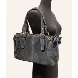 Sac Hobo Bandoulière en Cuir Suédé