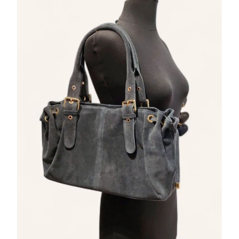 Sac Hobo Bandoulière en Cuir Suédé