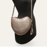 Sac Bandoulière "Coeur" en cuir Grainé ou Irisé