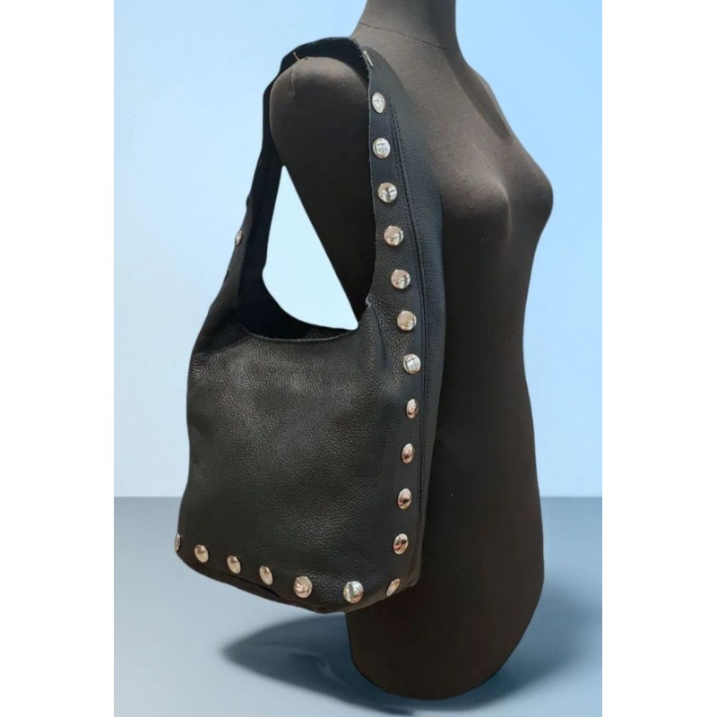 Sac Porté Epaule en Cuir Grainé