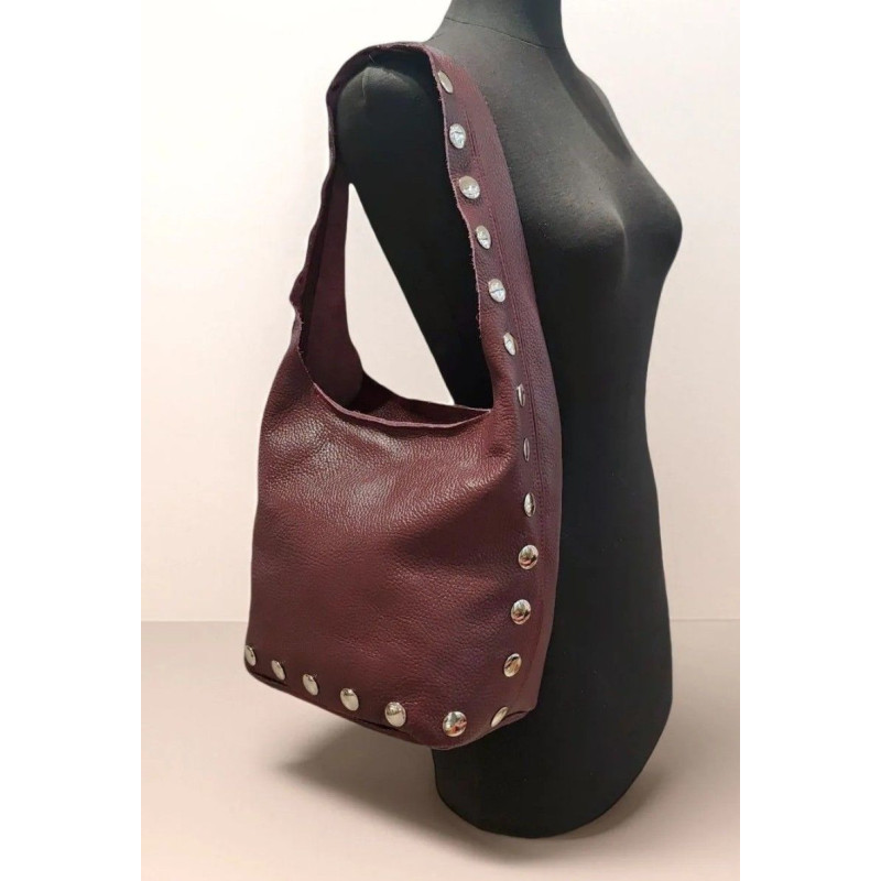 Sac Porté Epaule en Cuir Grainé