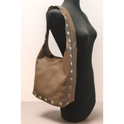 Sac Porté Epaule en Cuir Grainé