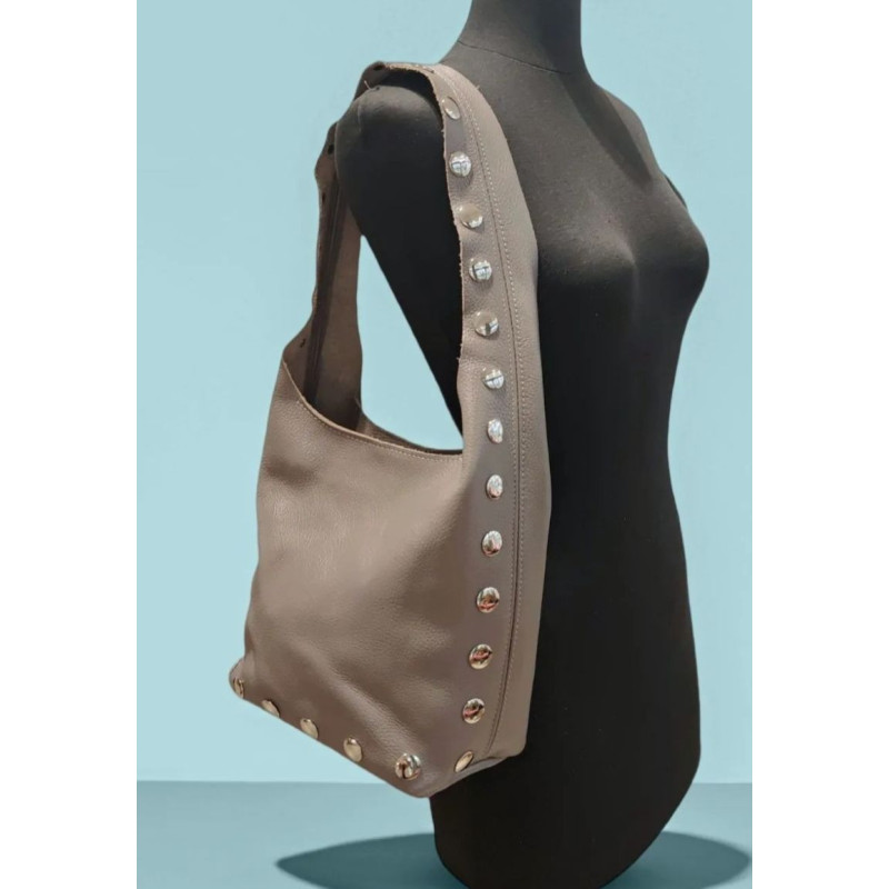 Sac Porté Epaule en Cuir Grainé