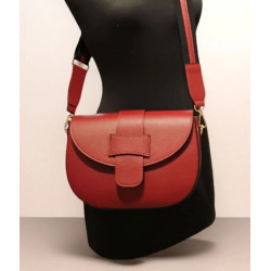 Sac Bandoulière en Cuir Avec Bandoulière Assortie