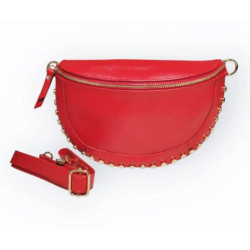 Sac Banane en Cuir Grainé " Clouté "