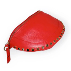 Sac Banane en Cuir Grainé " Clouté "