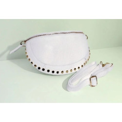 Sac Banane en Cuir Grainé " Clouté "