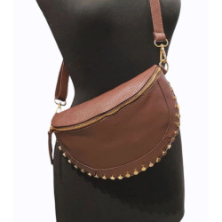 Sac Banane en Cuir Grainé " Clouté "