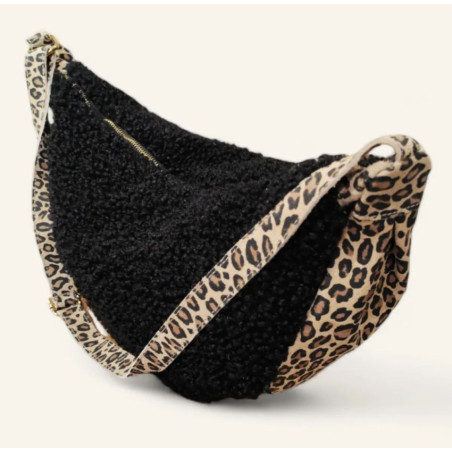 Sac Banane Cuir et Laine "Maxi Format"