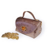 Sac A Mains en Cuir Grainé avec Chaînette