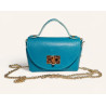 Sac A Mains en Cuir Grainé avec Chaînette