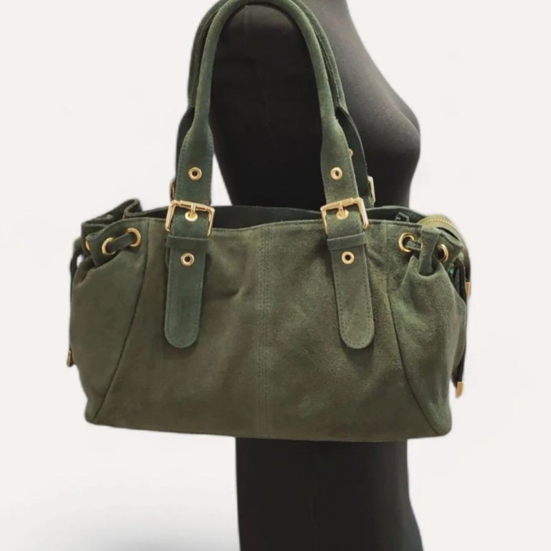 Sac Hobo Bandoulière en Cuir Suédé