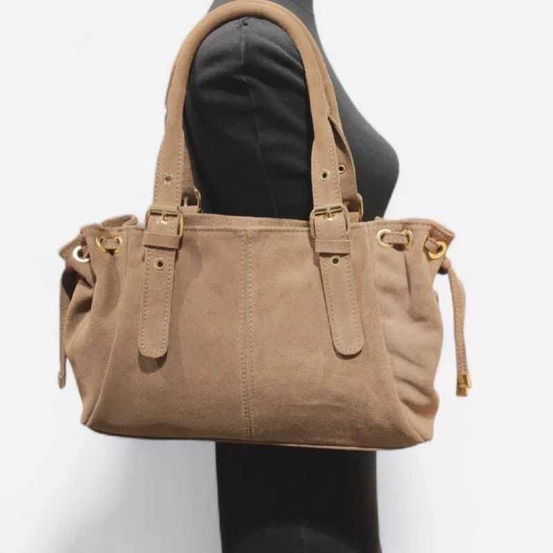 Sac Hobo Bandoulière en Cuir Suédé