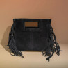 Petit Sac Bandoulière en Daim avec Franges