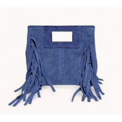 Petit Sac Bandoulière en Daim avec Franges
