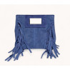 Petit Sac Bandoulière en Daim avec Franges