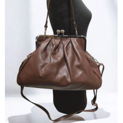 Sac à Main Vintage en Cuir Grainé