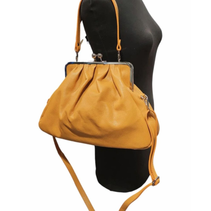 Sac à Main Vintage en Cuir Grainé