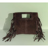 Petit Sac Bandoulière en Daim avec Franges