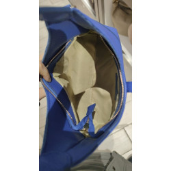 Sac à Mains en Cuir Grainé et Daim