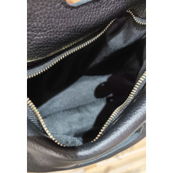 Sac à Mains en Cuir Irisé avec Franges