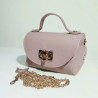 Sac A Mains en Cuir Grainé avec Chaînette
