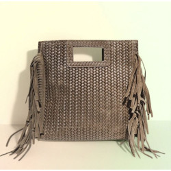 Sac bandoulière en cuir au Design Tressé