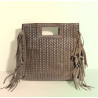 Sac bandoulière en cuir au Design Tressé