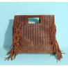 Sac bandoulière en cuir au Design Tressé