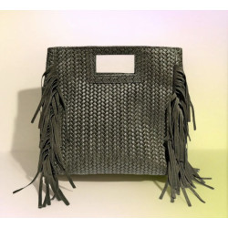 Sac bandoulière en cuir au Design Tressé