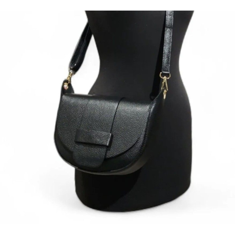 Sac Bandoulière "Grand Modèle" en Cuir Grainé