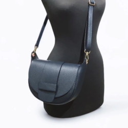 Sac Bandoulière "Grand Modèle" en Cuir Grainé